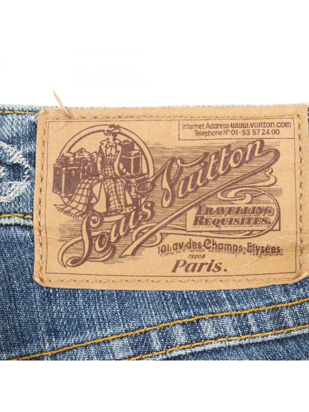 Louis Vuitton Denim Pants Monogram Cotton Jeans